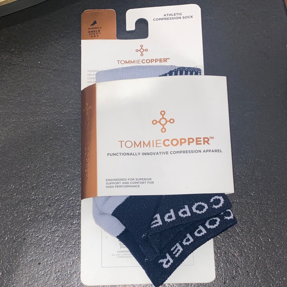 Tommie Copper Men's Blue‎ Compression Socks